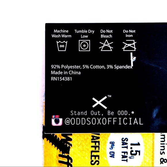 Odd Sox Eggo Blueberry Waffle Box Crew Socks Mens Womens Novelty Gift - Picture 7 of 7